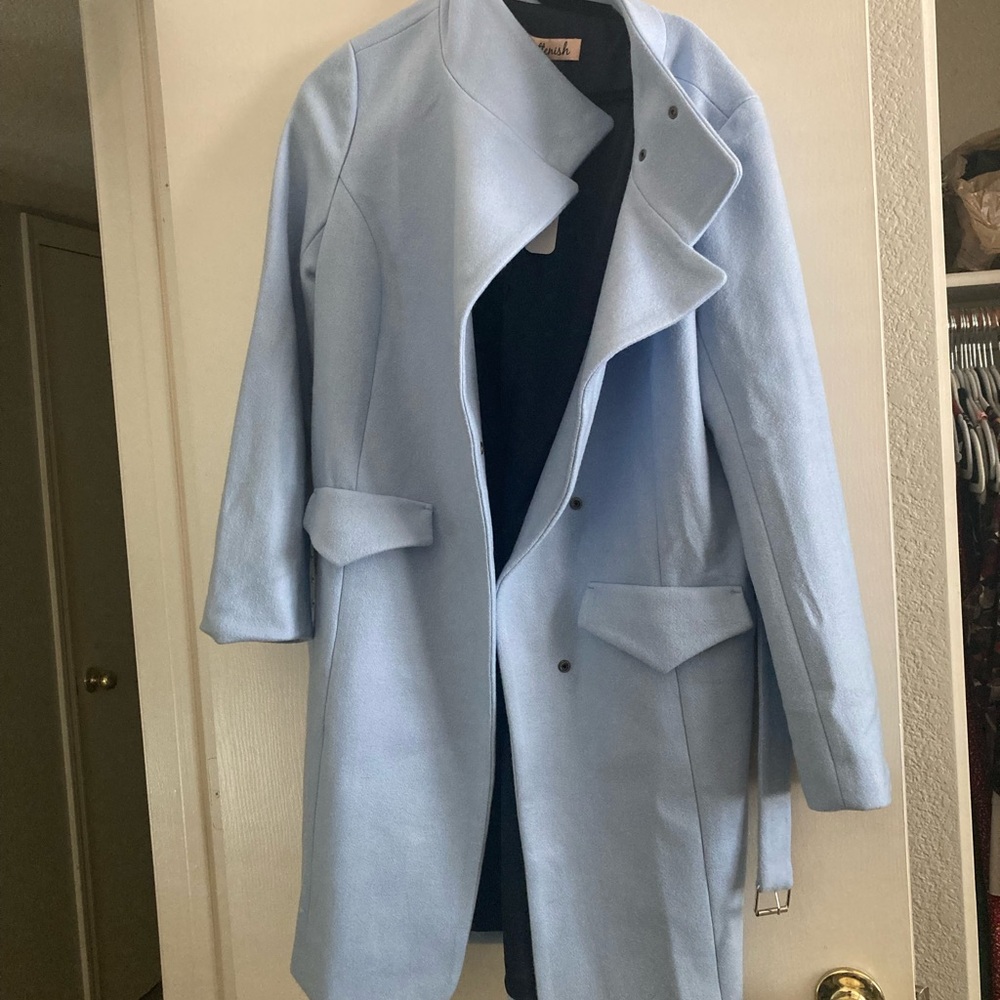 Kittenish trench coat